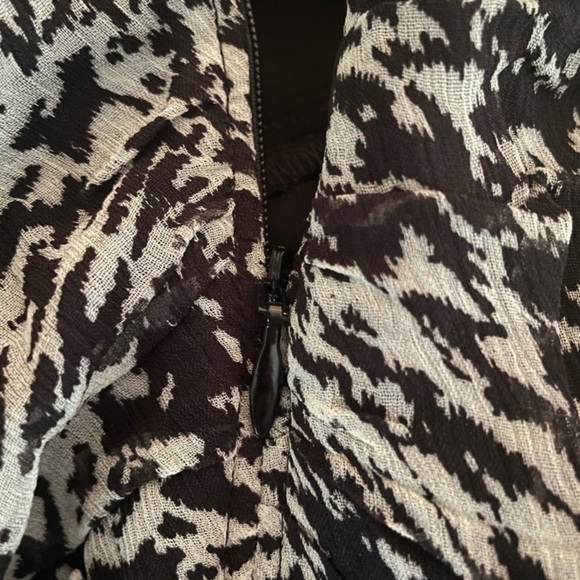 Ba&sh Ezra Ruched Chiffon Mini Dress XS French Girl Style - Picture 13 of 15